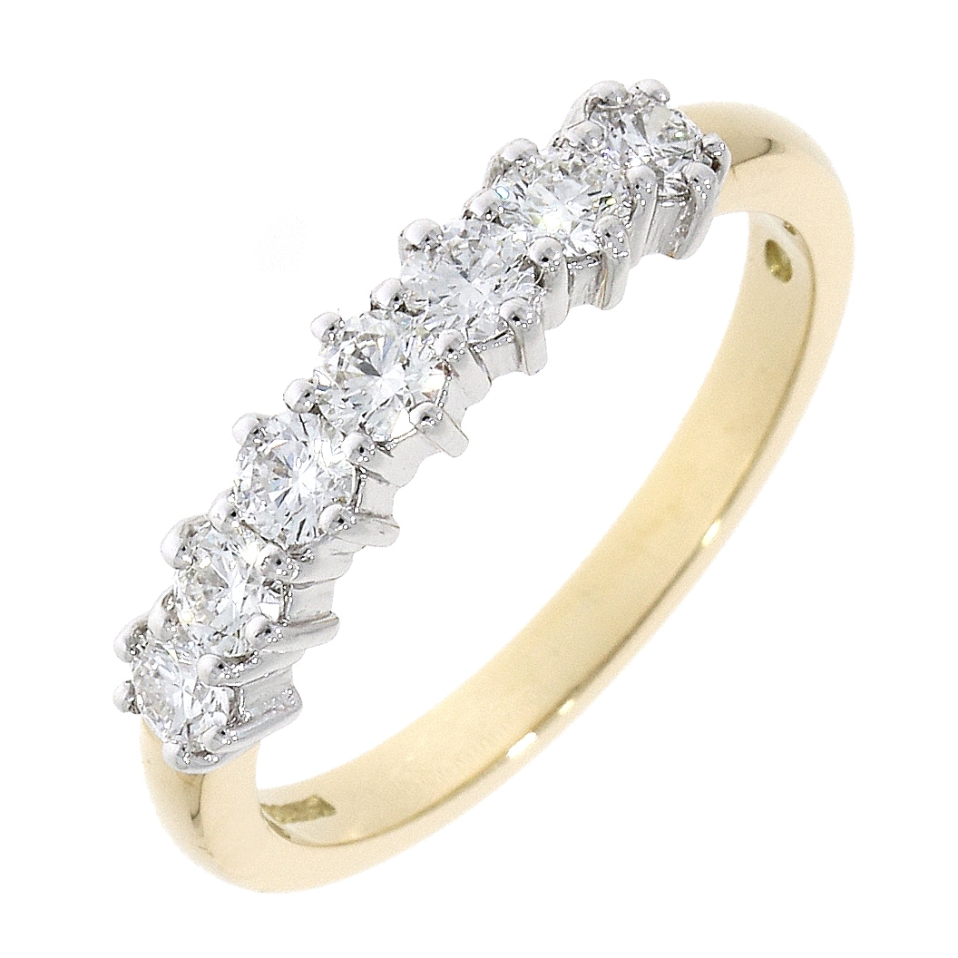 18ct Seven Stone Diamond Half Eternity Ring | Hoppers Jewellers