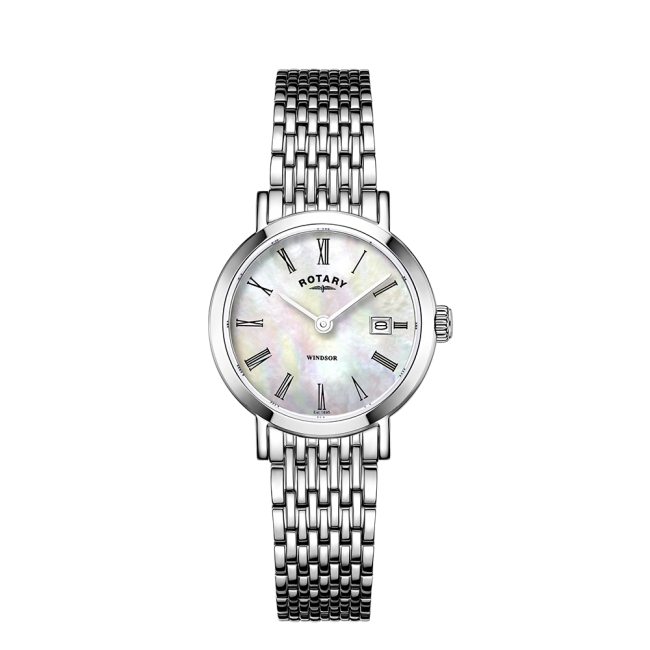 Rotary mother of discount pearl ladies watch