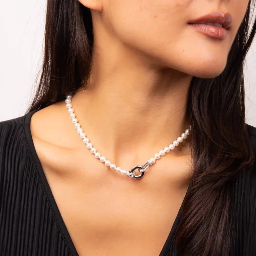 Diamonfire Shell and Ziroconia Necklace N4593