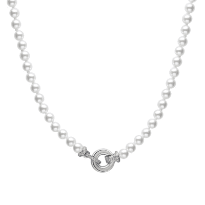 Diamonfire Shell and Ziroconia Necklace N4593