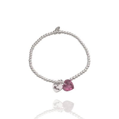 Mother's Day Crystal Heart Bracelet